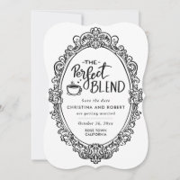Elegant Save The Date | Perfect Blend Coffee Lover