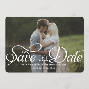 Elegant Save the Date   Photo Card