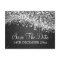 Elegant Save The Date Sparkling Wave Black