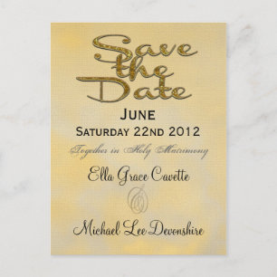 Elegant Save The Date Spring Wedding Reminder Announcement Postcard
