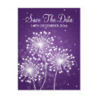 Elegant Save The Date Summer Sparkle Purple