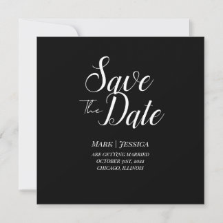 Elegant Save The Date Thank you Card