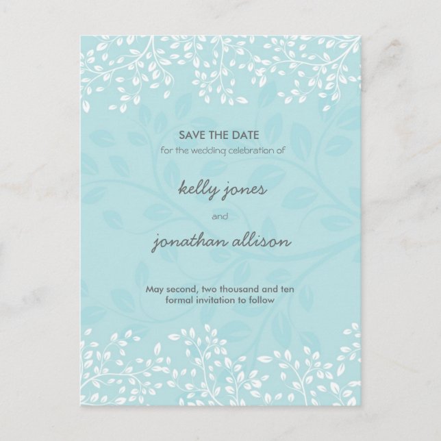 Elegant  Save the Date Wedding Invitation (Front)