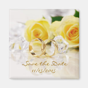 Elegant Save the Date Wedding Magnets