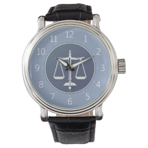Elegant Scales of Justice Hand Watch