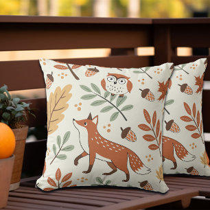 Elegant Scandinavian Fall Pattern Cushion