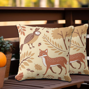 Elegant Scandinavian Fall Pattern Cushion