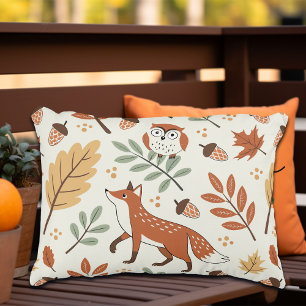 Elegant Scandinavian Fall Pattern Decorative Cushion