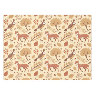 Elegant Scandinavian Fall Pattern Tablecloth