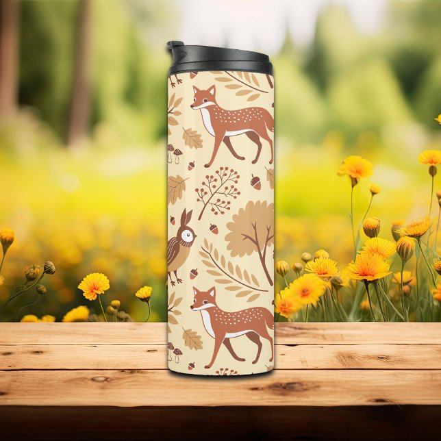 Elegant Scandinavian Fall Pattern Thermal Tumbler (Creator Uploaded)