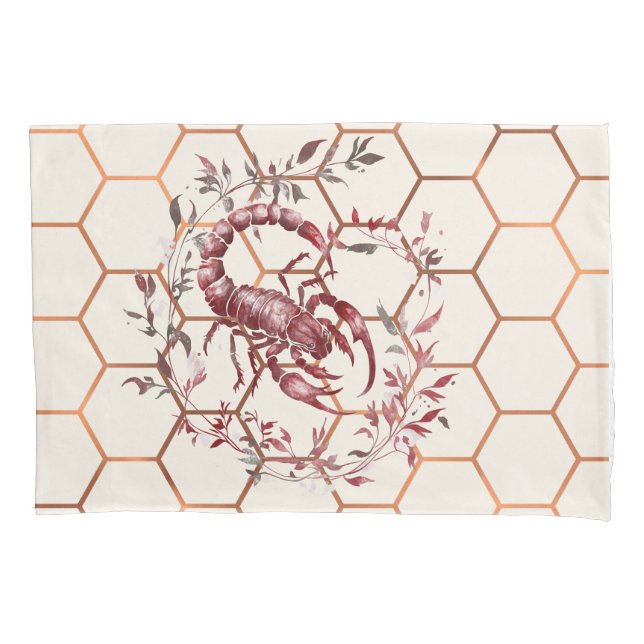 Elegant Scorpio Pillowcase (Front)