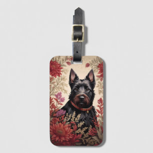 Elegant Scottish Terrier Dog Portrait Luggage Tag