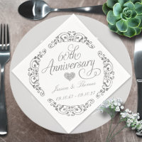Elegant Script 60th Diamond Wedding Anniversary