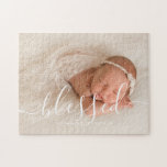 Elegant Script Add Your Own Photo Jigsaw Puzzle<br><div class="desc">Beautiful personalised photo design.</div>