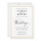 Elegant Script and Gold Border Wedding