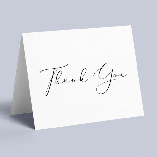 Elegant Script Any Occasion Thank You Card (Creator Uploaded)