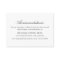Elegant Script Black White Wedding Accommodations