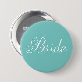 Elegant Script "Bride" 7.5 Cm Round Badge