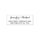 Elegant Script Bride Groom Weddings Return Address