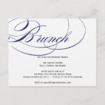 Elegant Script Brunch Invitation - Navy<br><div class="desc">Combining the beauty of a traditional script design with bright, contemporary colours, this script design collection brings an elegant look to your upcoming nuptials. If you would like the "Script" in a different colour email me at "orangeostrichdesigns@gmail.com" and I will customise it for you. Available items in this design: -...</div>