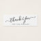 Elegant script business logo thank you insert card