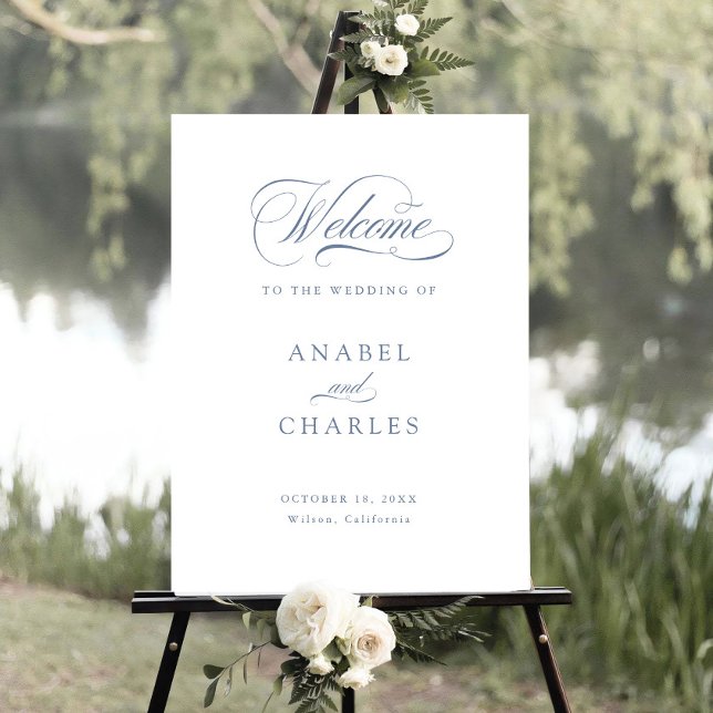 Elegant Script Calligraphy Minimal Welcome Sign (Creator Uploaded)