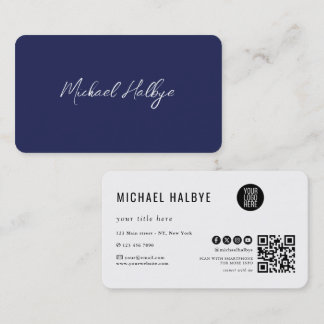 Elegant Script Calligraphy Modern LogoProfessional Business Card
