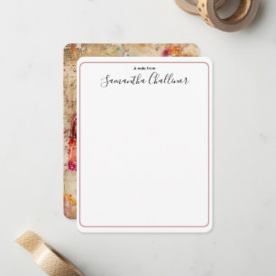 Elegant Script Calligraphy with Popsicles Card