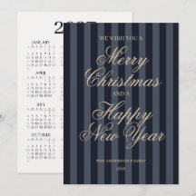 Elegant Script Christmas Non Photo 2027 Calendar