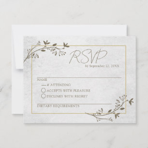Elegant Script Classic RSVP Response Card