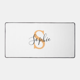 Elegant Script Custom Name Personalised Gift Desk Mat