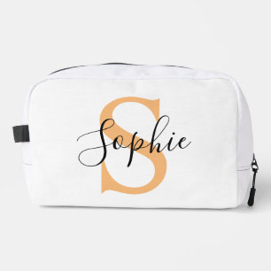Elegant Script Custom Name Personalised Gift Dopp Kit