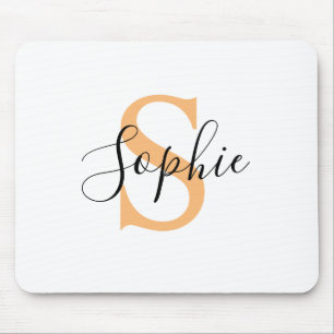 Elegant Script Custom Name Personalised Gift Mouse Pad