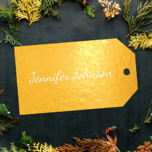 Elegant Script Custom Name Personalised Gift Tags