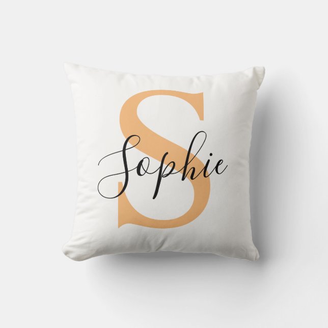 Elegant Script Custom Name Personalized Gift Cushion (Front)