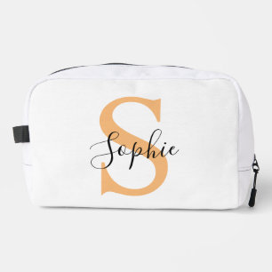 Elegant Script Custom Name Personalized Gift Dopp Kit