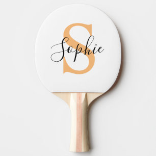 Elegant Script Custom Name Personalized Gift Ping Pong Paddle