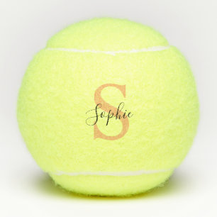 Elegant Script Custom Name Personalized Gift Tennis Balls