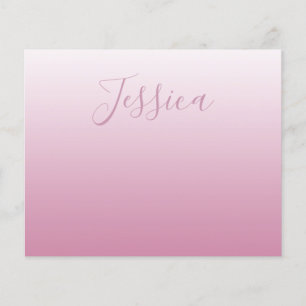 Elegant Script & Editable Pink (any colour) Ombre Flyer