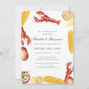 Elegant Script Engagement Party Invitation