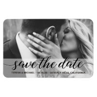 Elegant script engagement Photo Custom