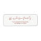 Elegant Script Family Name Holiday Return Address