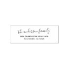 Elegant Script Family Name Holiday Return Address