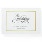 Elegant Script Flourishes Calligraphy Wedding