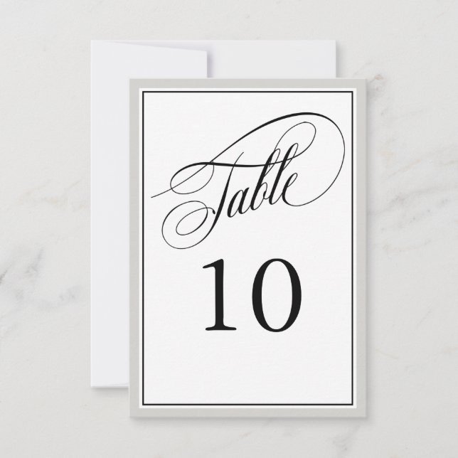 Elegant Script Flourishes with Any Colour Border (Front)