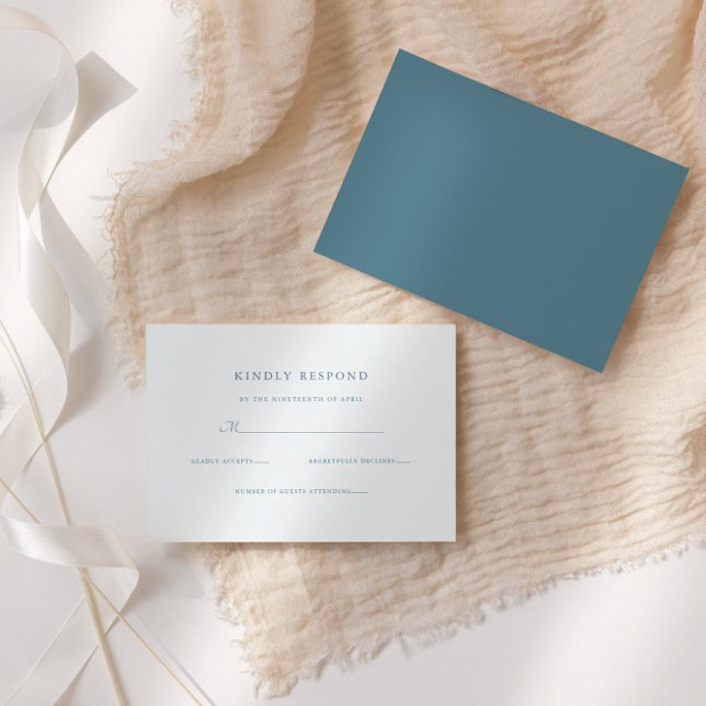 Elegant Script Formal Wedding RSVP Card (Creator Uploaded)