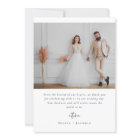 Elegant Script Full Photo Wedding