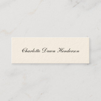 Elegant script graduation announcement name card