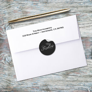 Elegant Script Graduation Envelope Seal