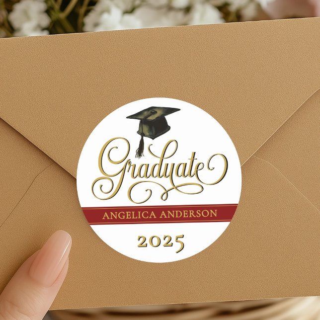 Elegant Script Graduation Sticker (Creator Uploaded)